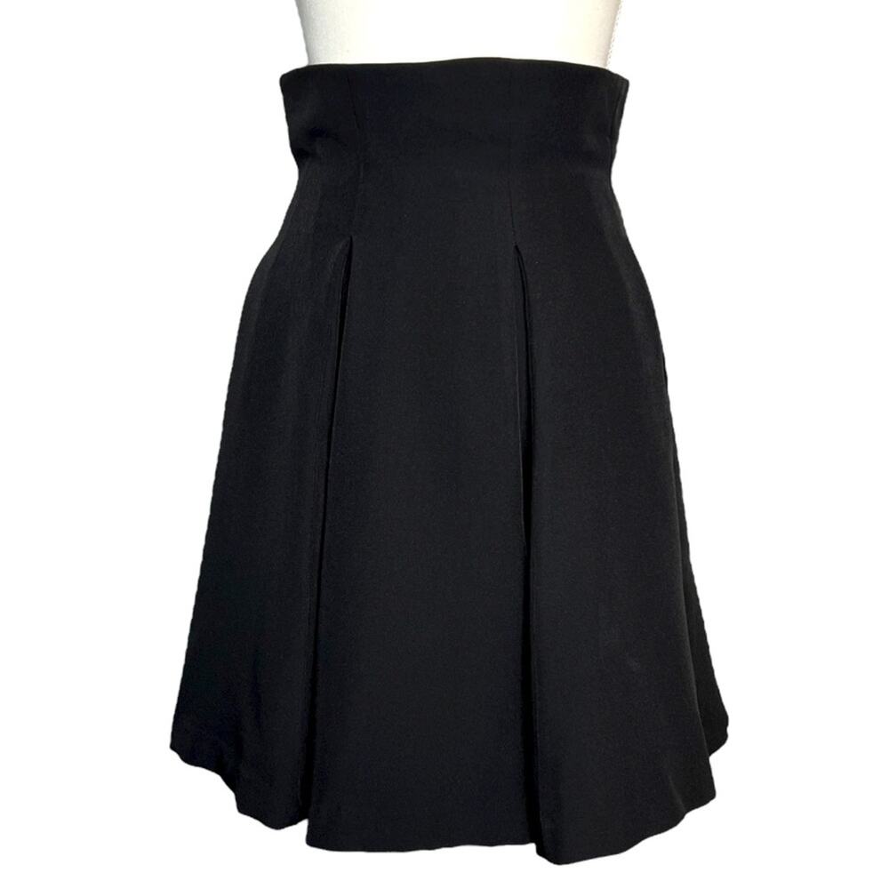 Mac Duggal High Waisted Pleated Black Skirt Women’s Size XS R73042 BLK XS NWT